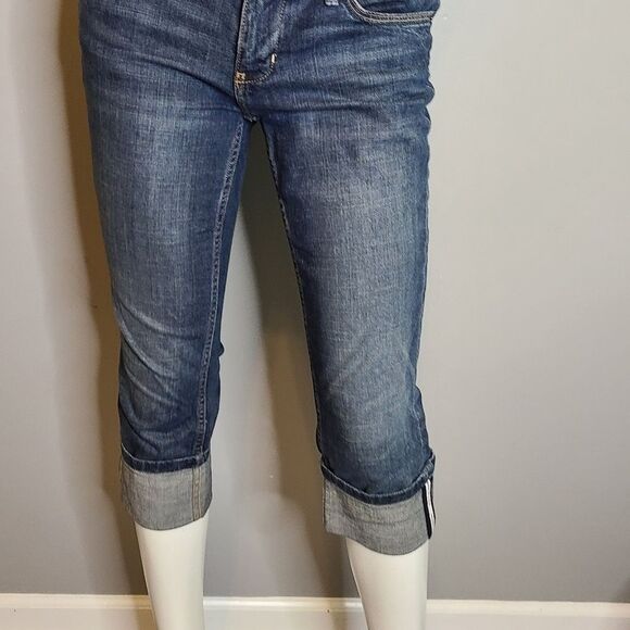 Banana Republic Cuffed Jean Capri sz 2P - Picture 4 of 13